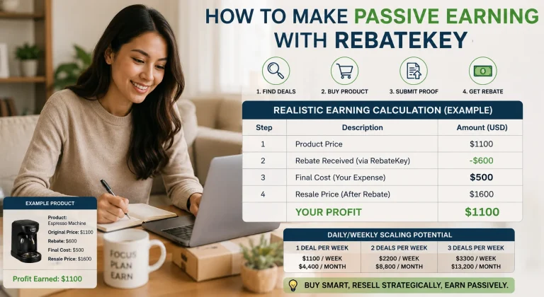 Generating Passive Income with RebateKey