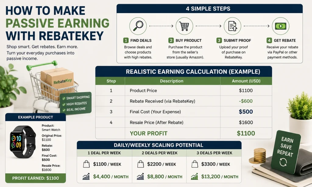 Generating Passive Income with RebateKey