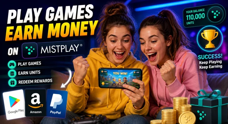 Play Games and earn money on Mistplay
