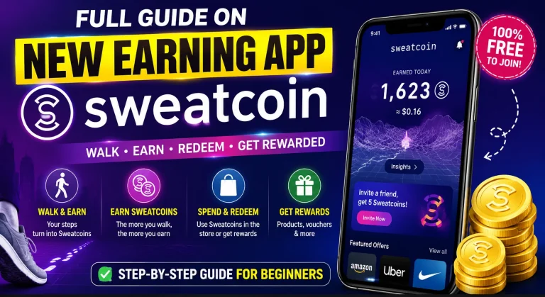 Full Guide on New Earning App Sweatcoin