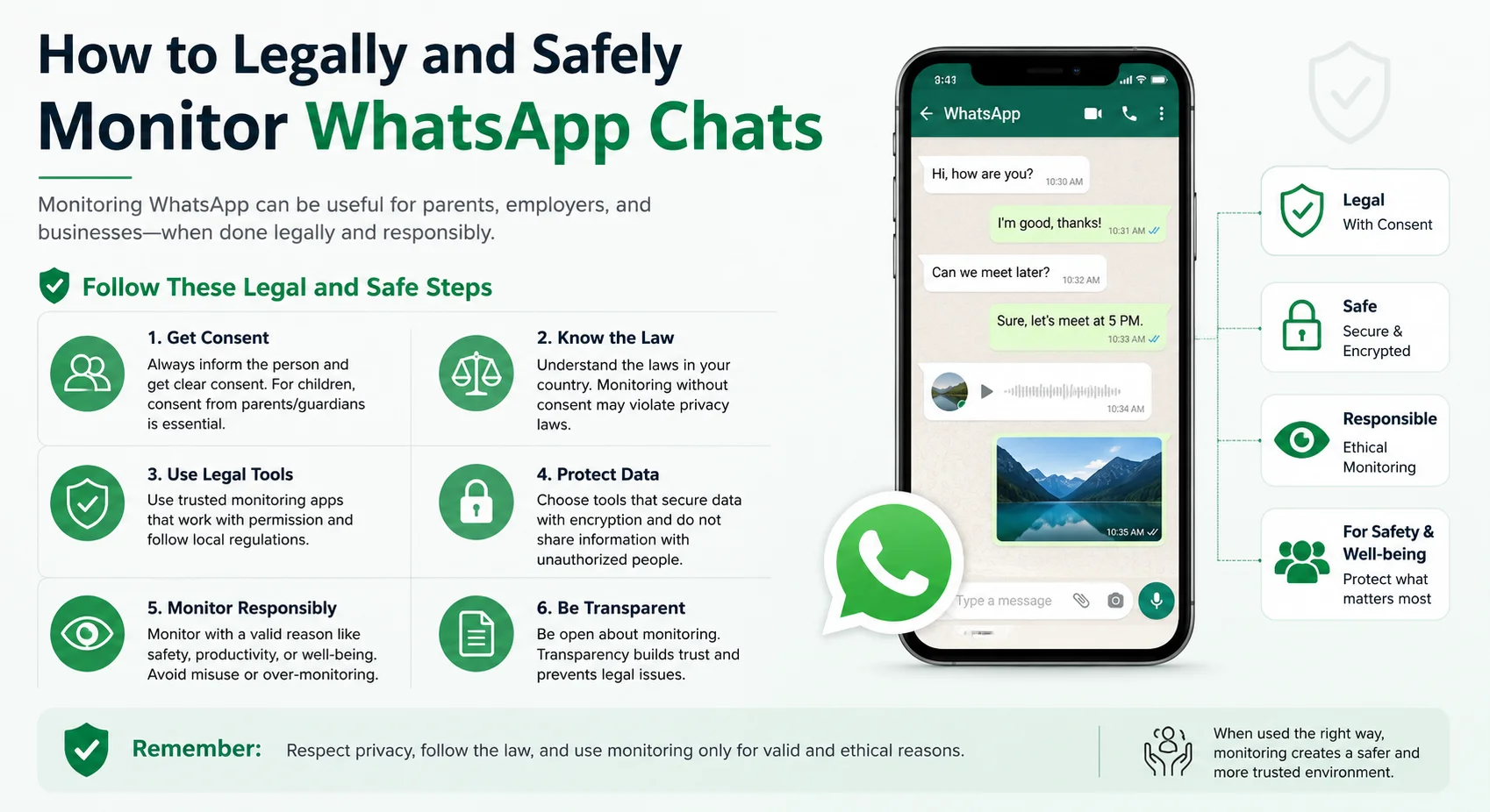How to Legally and Safely Monitor WhatsApp Chats